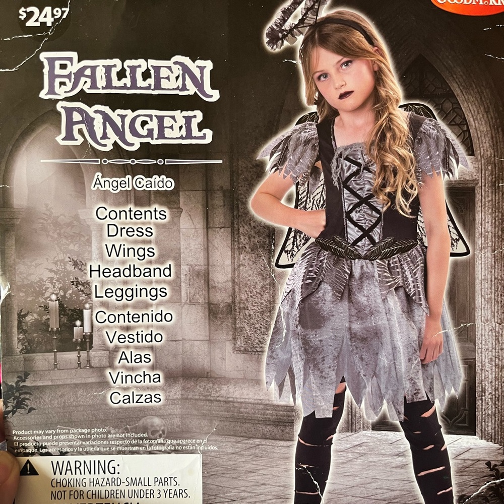 Fallen angel girls costume